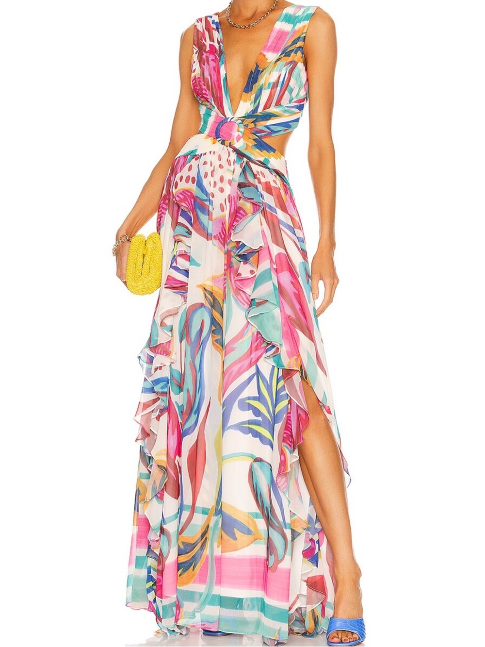 PatBO Flora Sleeveless cut out dress